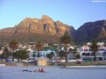 camps bay beach with table mountain backdrop,cape town walk