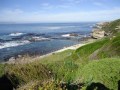 Hiking past tidal pool,Marine hotel, Hermanus Walk
