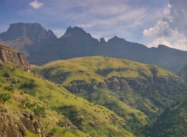 Hiking in the Champagne Valley, Drakensberg