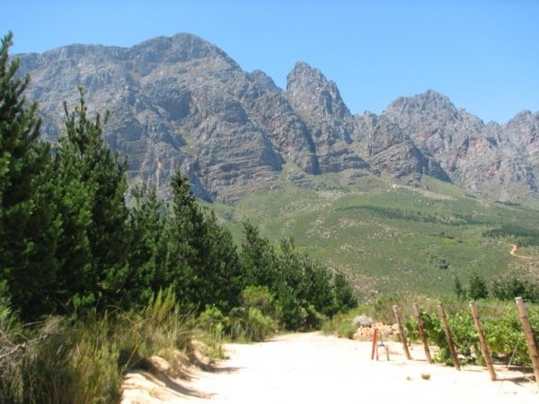 walking trail from Somerset West to Stellenbosch