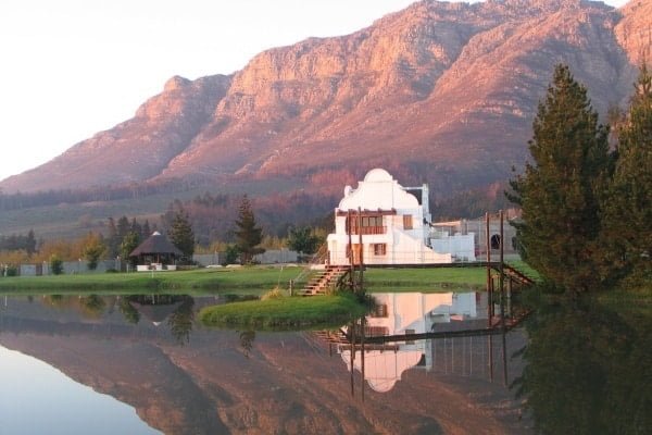 Walking trail and wine estates in Blaauklippen Valley, Stellenbosch