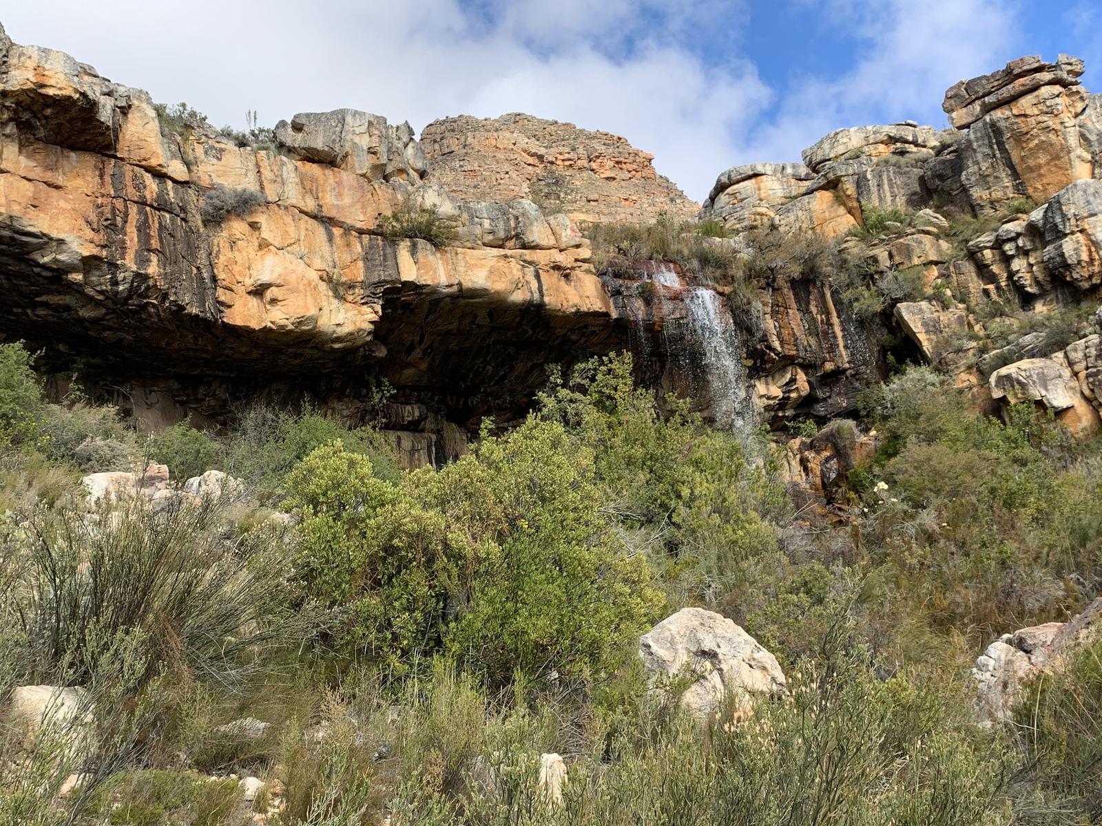 Kromrivier waterfall and cave, Cederberg