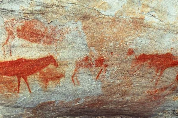 Ancient rock paintings- Truitjieskraal Cederberg hike